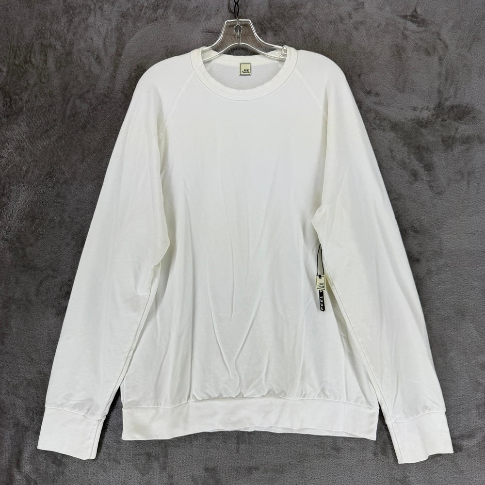 Swet Tailor Sweatshirt Mens XXL Pullover White Stretch Raglan EUC